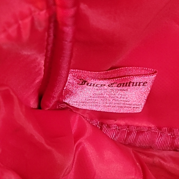 Juicy Couture Pink Blk Sequins Backpack, Gold Glitter Makeup Bag & Brushes - Picture 7 of 10